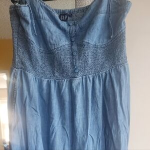 GAP Blue Denim Dress